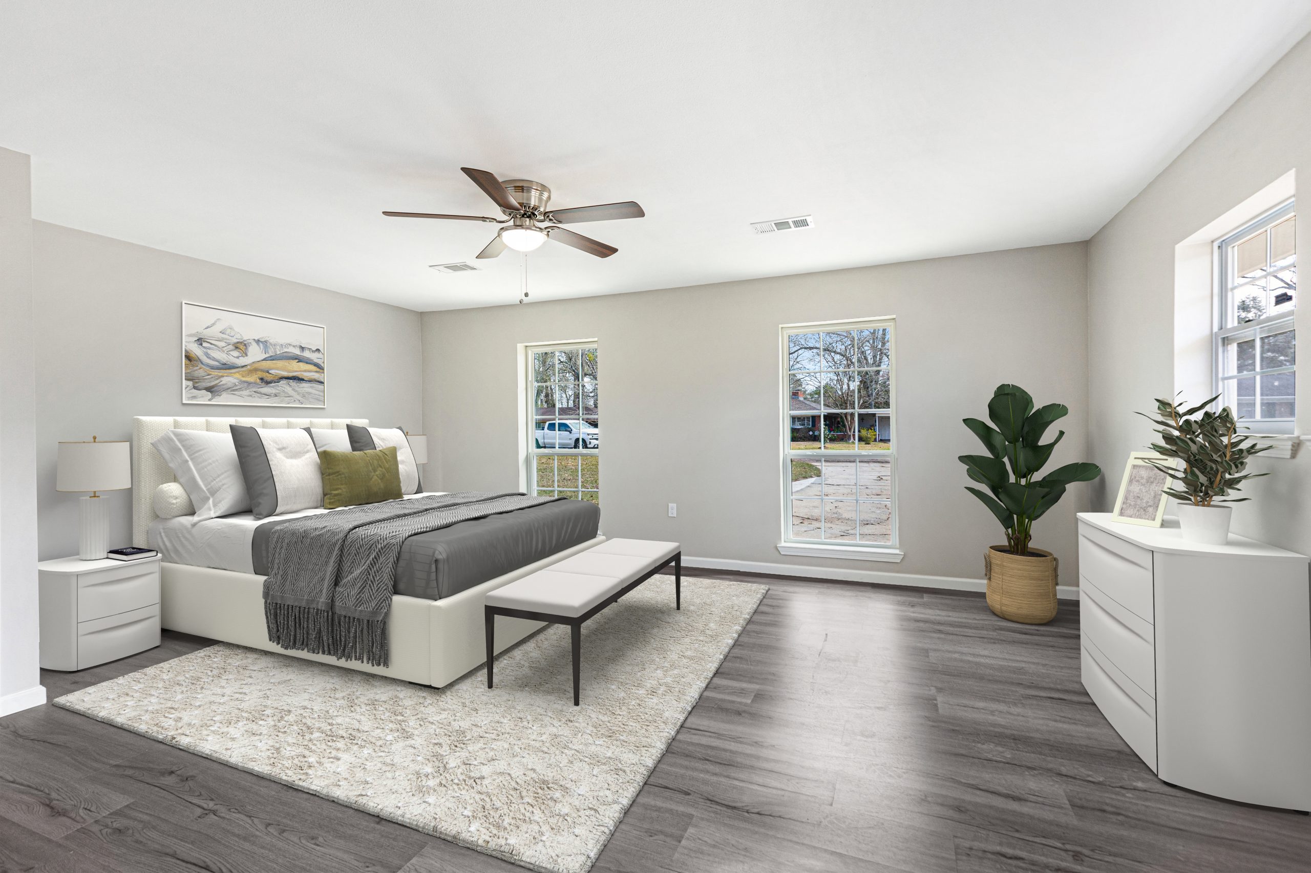 How to stage bedroom virtually > Virtual Staging
